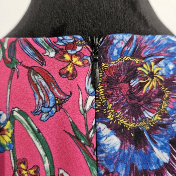 PRABAL GURUNG Collective Pink Floral Cape Waist-Tie Blouse Sz 8 Barbiecore Fairy - Picture 8 of 14